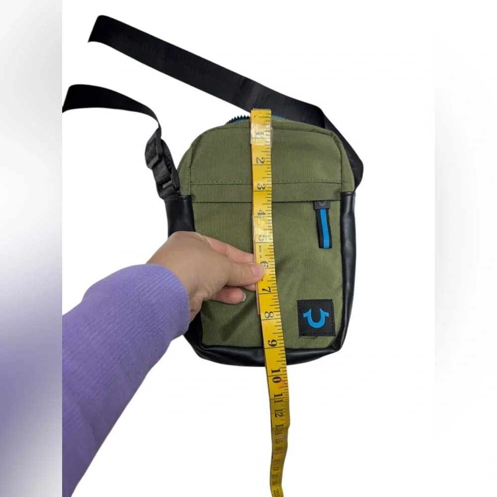 True Religion .Olive and Black Crossbody Bag